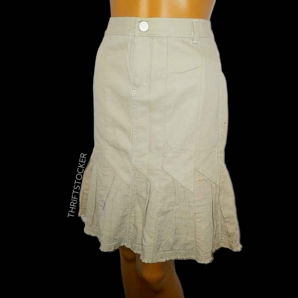 Armani Exchange tan skirt